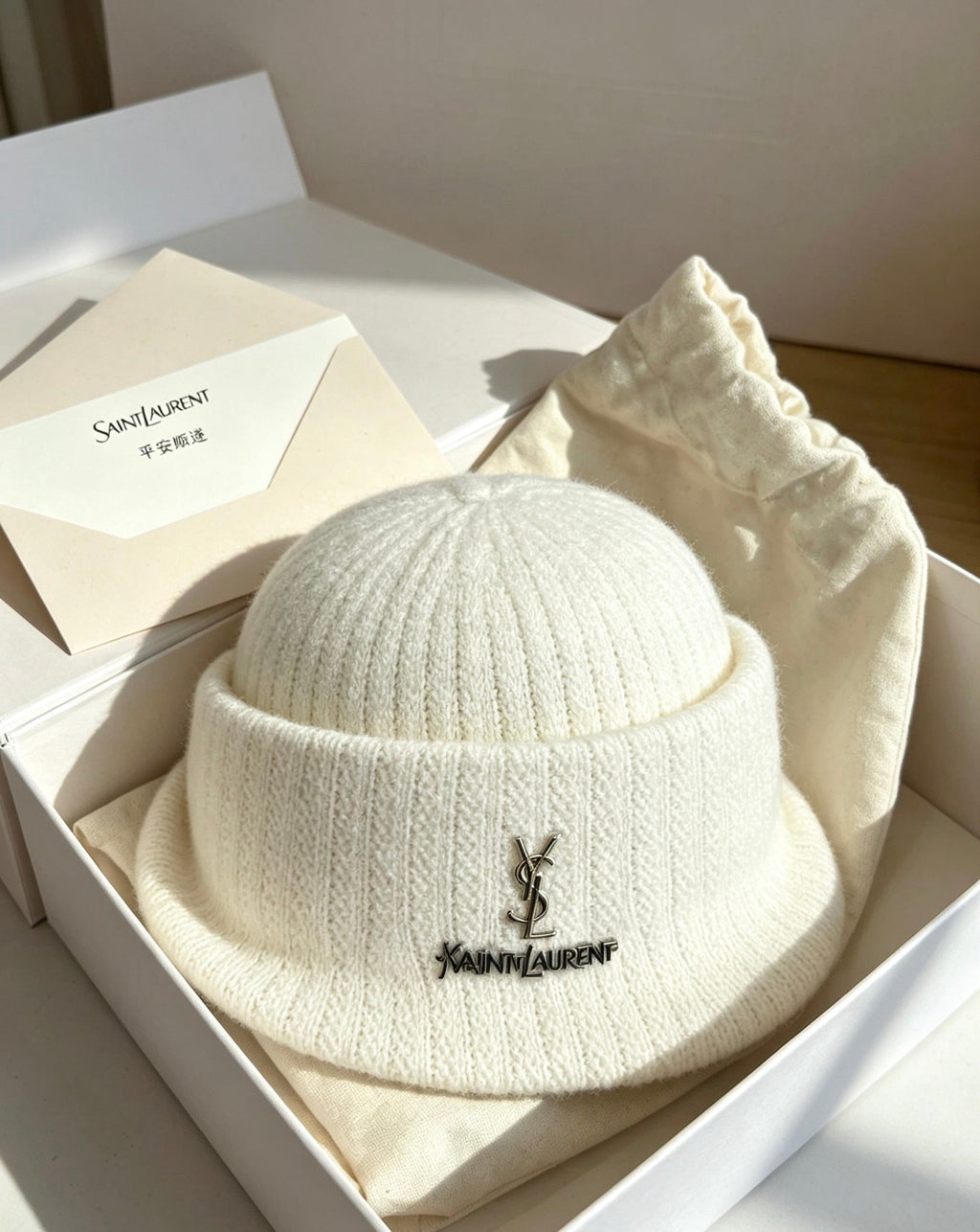 Saint Laurent Knitted Bucket Hat