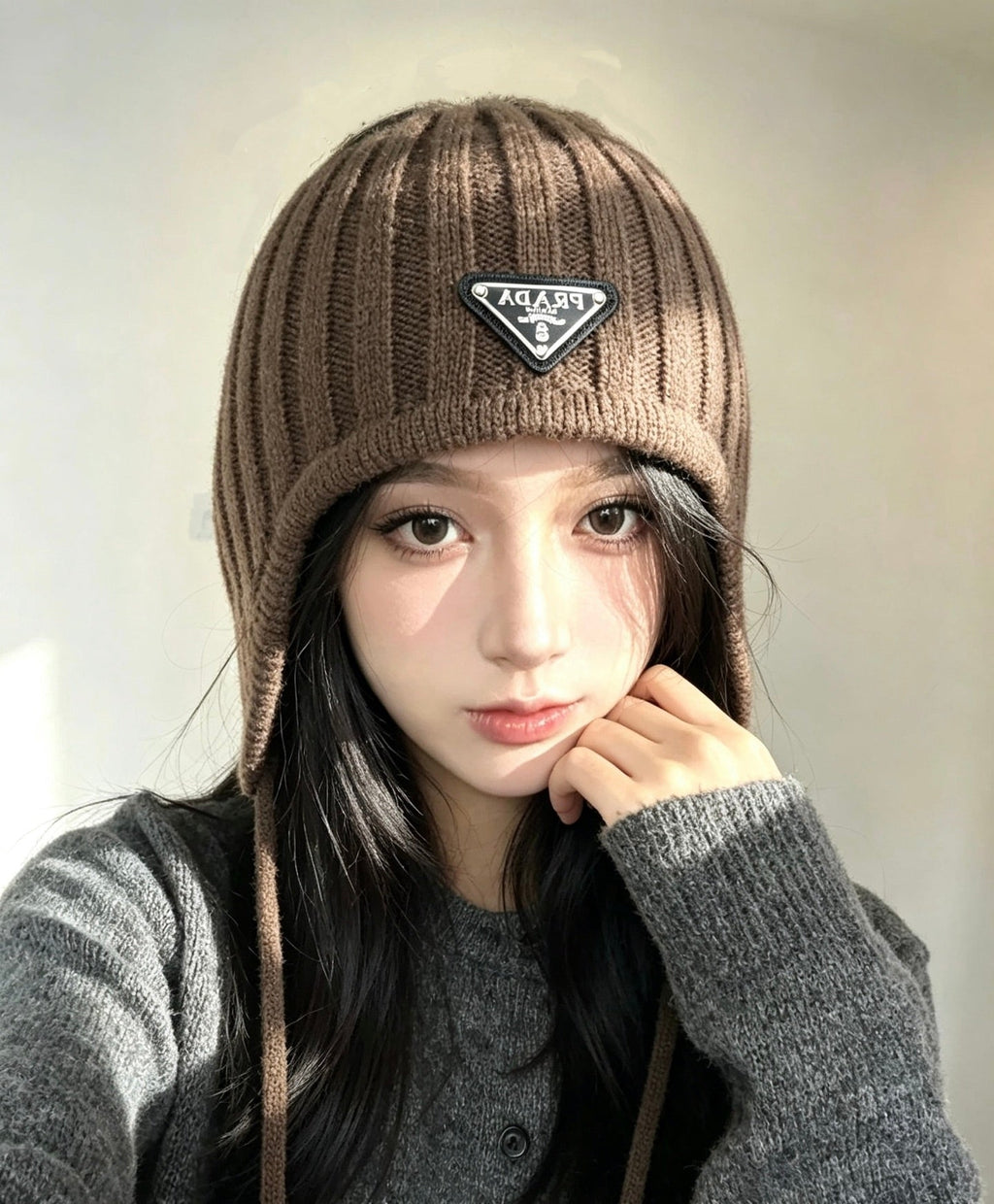 Prada Pastel Earflap Hat